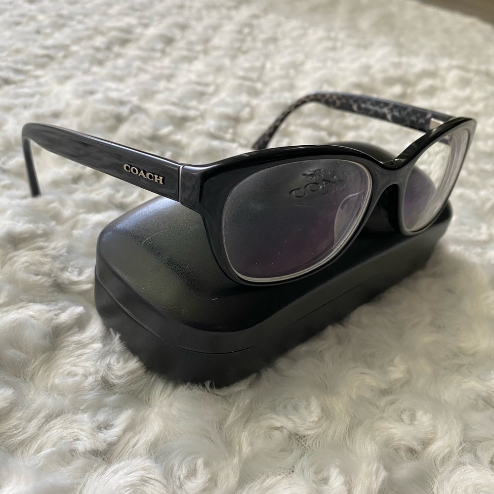 Black coach prescription glasses